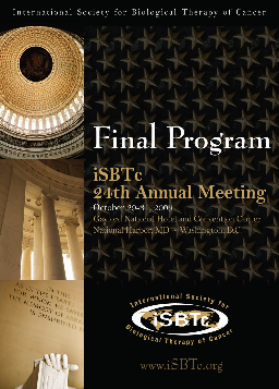 iSBTc 2009 Final Program